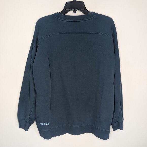 Lululemon Perfectly Oversized Crewneck Sweatshirt in Submarine, Size Medium - Picture 7 of 9